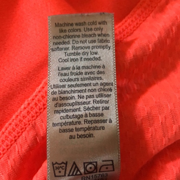 🎾 Champion Bright Coral DuoDry Capped Sleeved Athletic Top - Picture 7 of 8